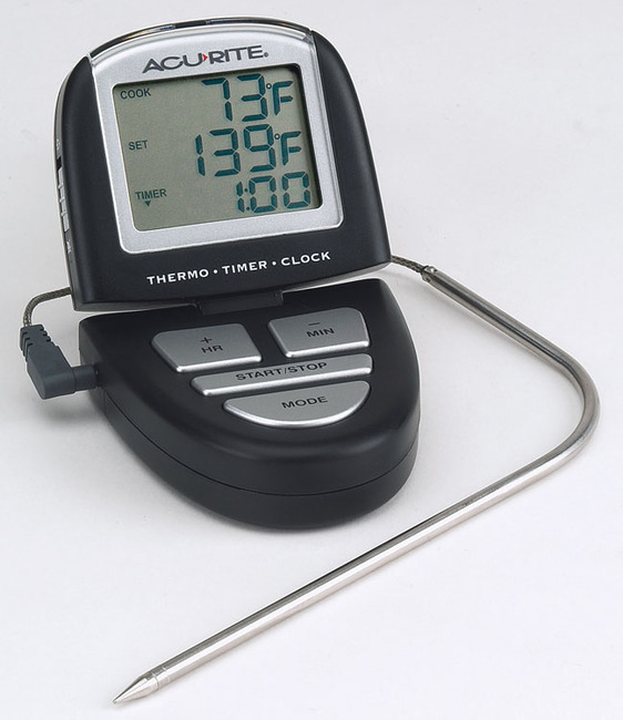 Acu Rite Programmable Digital Grill Thermometertimer 0648sb Dtmdirect