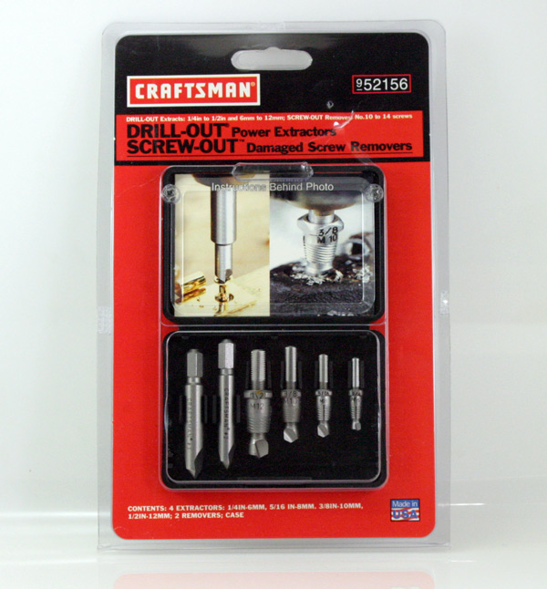 CRAFTSMAN DRILLOUT POWER EXTRACTOR SCREW REMOVER 52156 BRAND NEW eBay