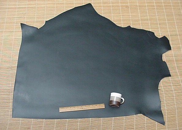 BLACK LEATHER PIECE 8/9 oz Heavy Weight 9 SF #B1208