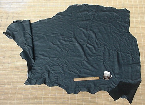 A-1 UPHOLSTERY LEATHER COWHIDE BLACK 20 SF #U551