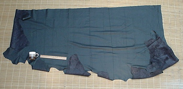 A-1 UPHOLSTERY LEATHER COWHIDE BLACK 20 SF #U573