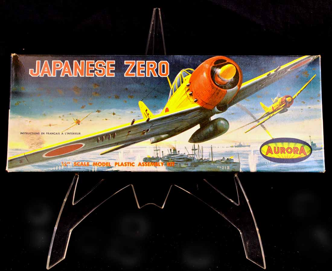 1960s Aurora of Canada 1/48 Yellow Plastic JAPANESE ZERO Model Kit! eBay