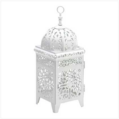 FOR SALE :WHITE MOROCCAN CENTERPIECE LANTERNS :  wedding lanterns decoration centerpieces 38332.WHITE.MOROCCAN.LANTERN