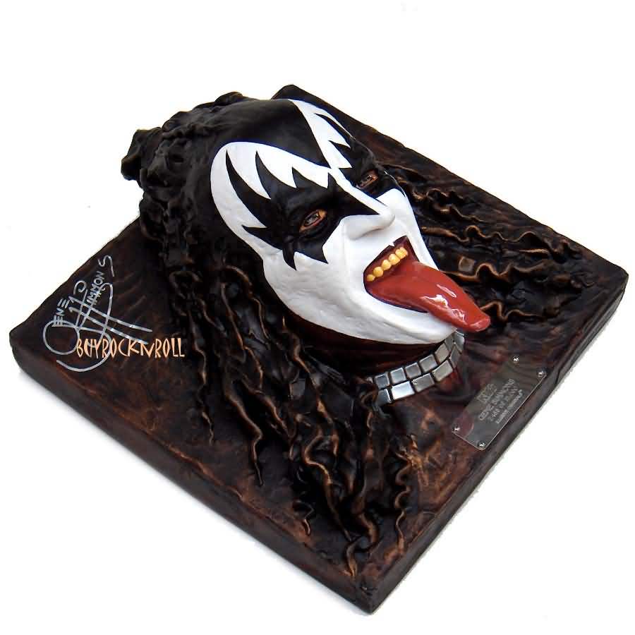 KISS Gene Simmons Wall Sculpture Illusive Bust Figure | eBay