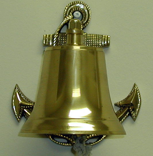 Anchor Ship Nautical Solid Brass Bell Great Sound