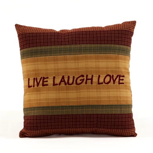 Welcome Live Laugh Love Pillow 10" X 10"