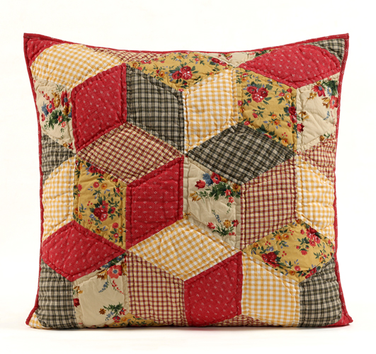 Constance Euro Fabric Patch Sham 26"x 26"