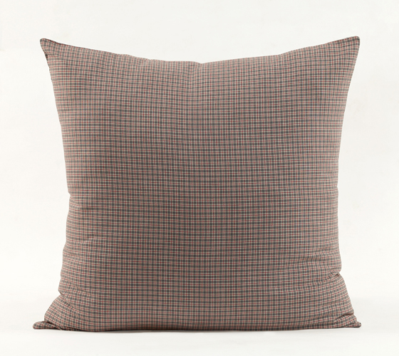 Summer Edge Euro Fabric Plaid Sham 26"x 26"