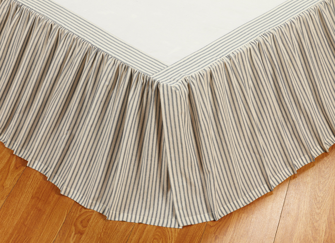 Serenity Bed Ruffle Bed Skirt Queen Size