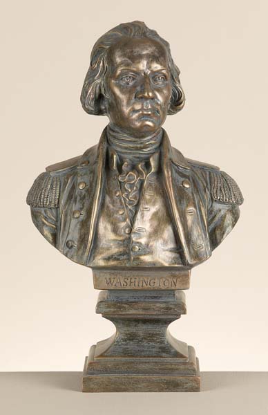 George Washington 18" Bronze Look Bust Statue Sclupture