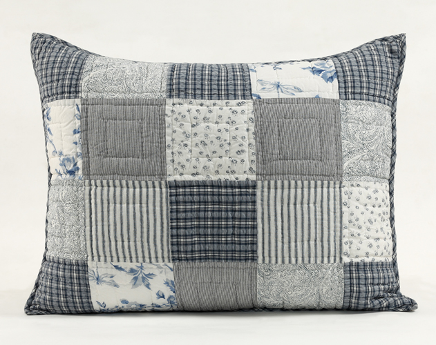 Serenity Luxury King Patch Sham 21" x 37"