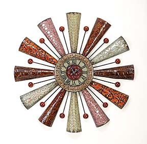 METAL WALL CLOCK 30"D