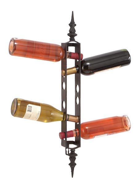 13825 - Bar Metal Wine Rack Bottle Holder Barware New