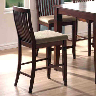 Fairfax Dark Cherry  Counter Stool 24" Seat Height  Set - 251-430