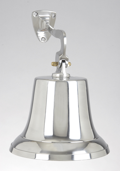 Nautical Chrome Ship Bell 11" Height Great Sound 