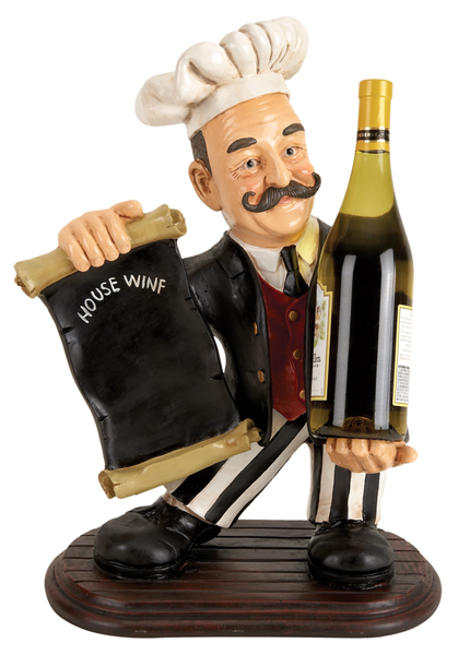 Waiter W  Menu Board And Wine Bottle Holder.
