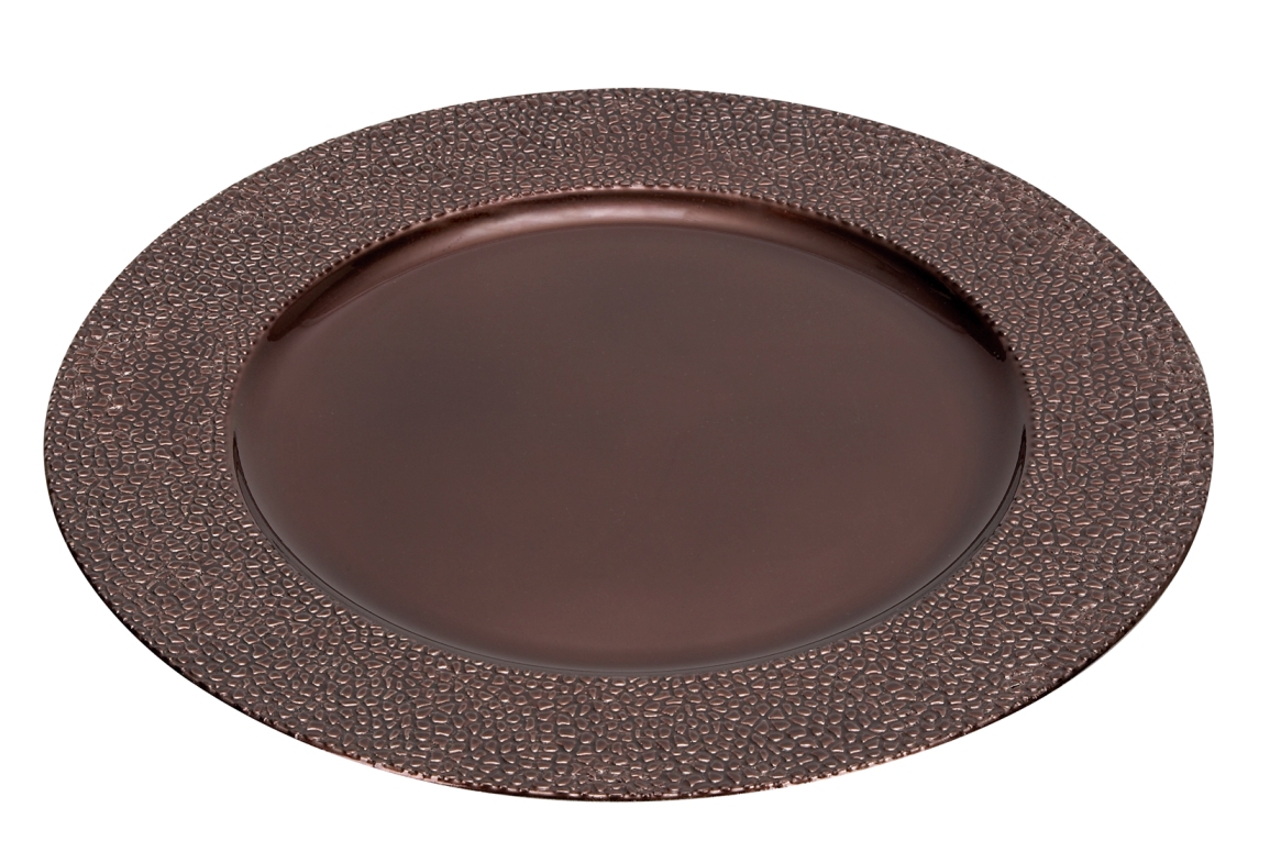 Melamine Lot of 24  Brown Charger 13" Dia