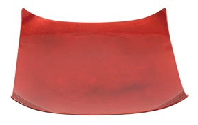 Lot /24 Tuscany Red Square Charger Plates 11"