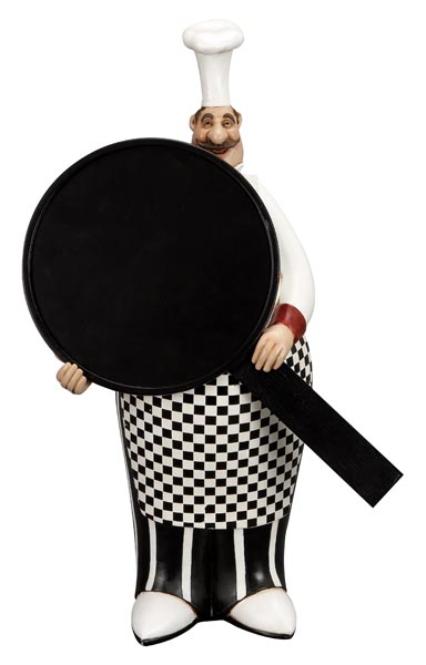 16" French Fat Chef With Chalk Board Menu Sign Board