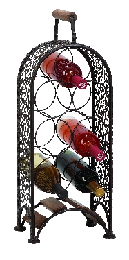 69833 - Metal Wine Rack Bottle Holder 10x 23.