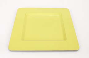  YELLOW SQ. CHARGER 13"W   Lot of  36 Pcs 
