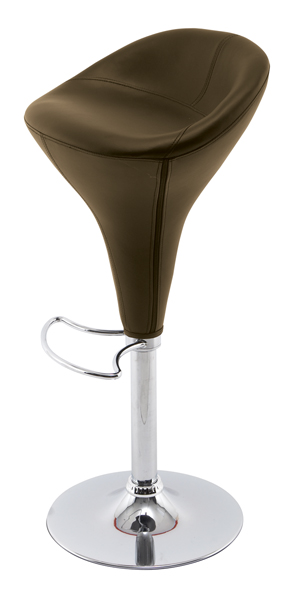 87006 - Designer Black Bar Stool W/Gas Lift Full Swivel