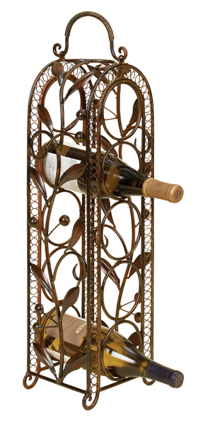99566 - Vino 5 Bottle Metal Wine Rack Barware 