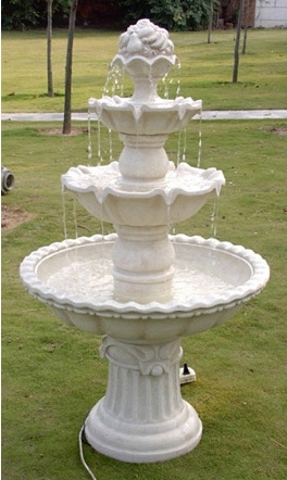 52" Tall 4 Tier  Water Fountain Outdoor Garden New
