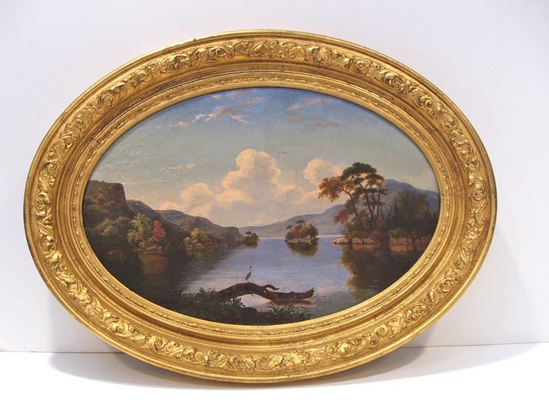 FINE  HUDSON RIVER SCHOOL OIL - CIRCA 1850