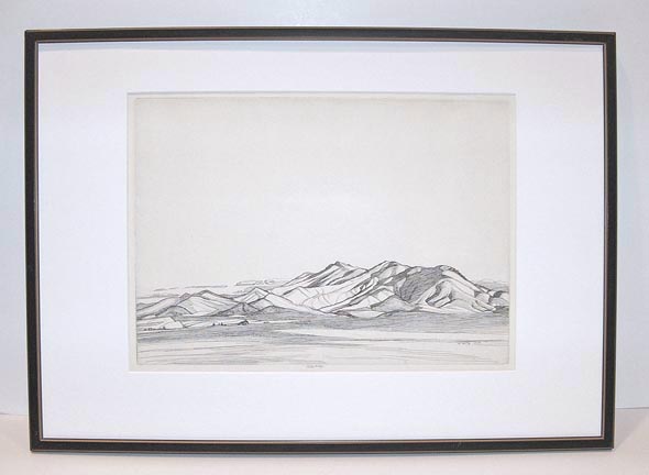 LARGE ROI PARTRIDGE ETCHING - CALIFORNIA WELL LISTED