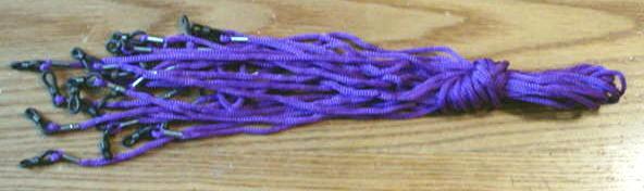 LOT 48 DOZEN* 570 Pcs Nylon Eyeglass Sport Cords~PURPLE