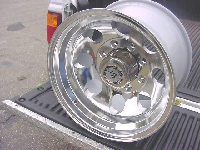 16x10 polished bajas' GENUINE AMERICAN RACING 6 LUG CHEVY GMC TOYOTA