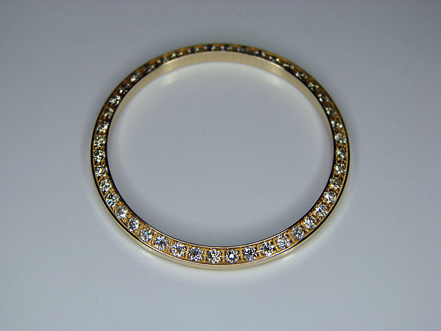 MEN 1 CT BEAD SET DIAMOND BEZEL 18K YELLOW GOLD 4 ROLEX