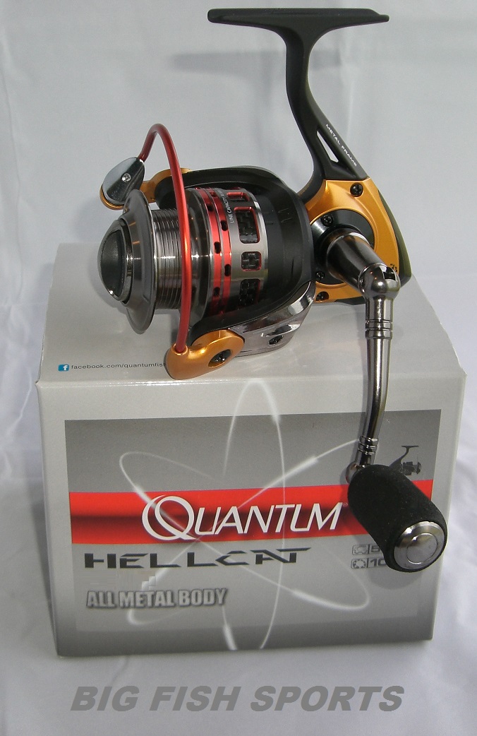 QUANTUM HELLCAT Spinning Reel HC40F FREE USA SHIPPING! NEW! 5.21 Ratio