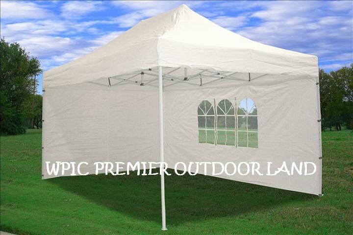 10x15 Pop Up 4 Wall Canopy Party Tent Gazebo EZ White