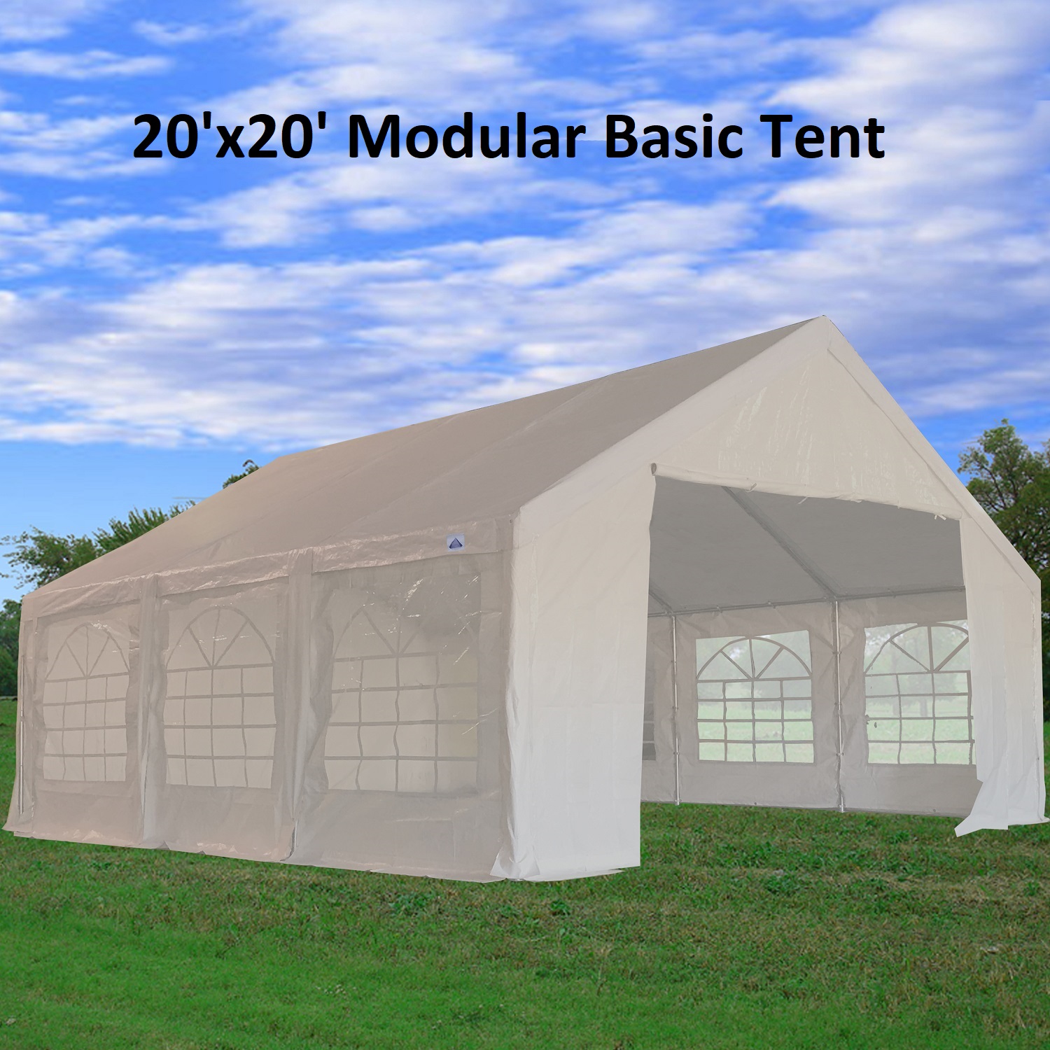 20'x20' PE Modular Tent White Heavy Duty Party Tent Canopy eBay