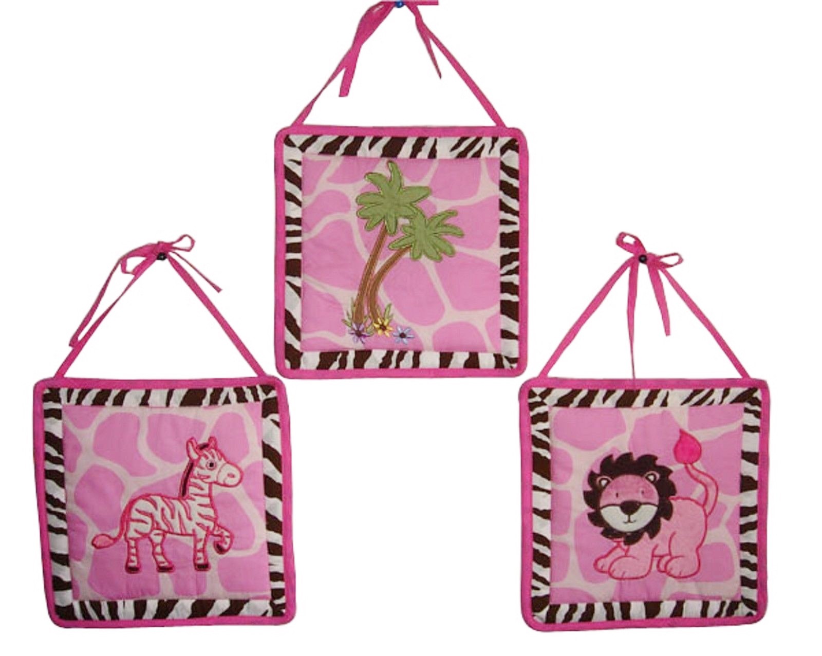 Baby Boutique Pink Safari 15 pcs Nursery Crib Bedding Set eBay