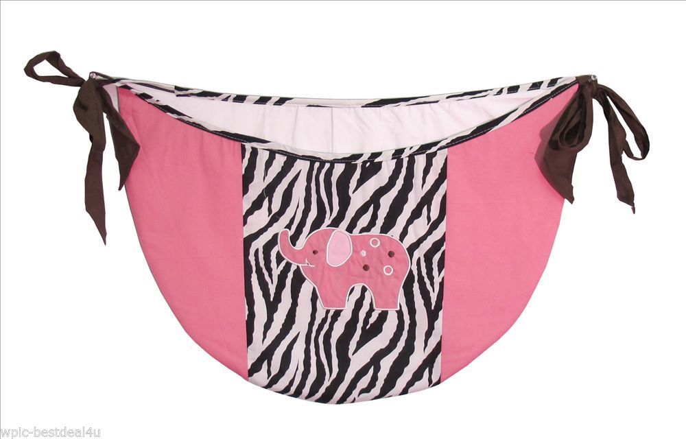 Baby Boutique Pink Zebra 15 Pcs Crib Bedding Set eBay