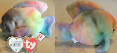 Beanie Baby Fish on Levin   Ty Beanie Baby Babies  Coral  Ty Dye Fish 3rd Gen Tag 2