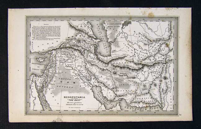 1850 starling map - ancient mesopotamia in era of