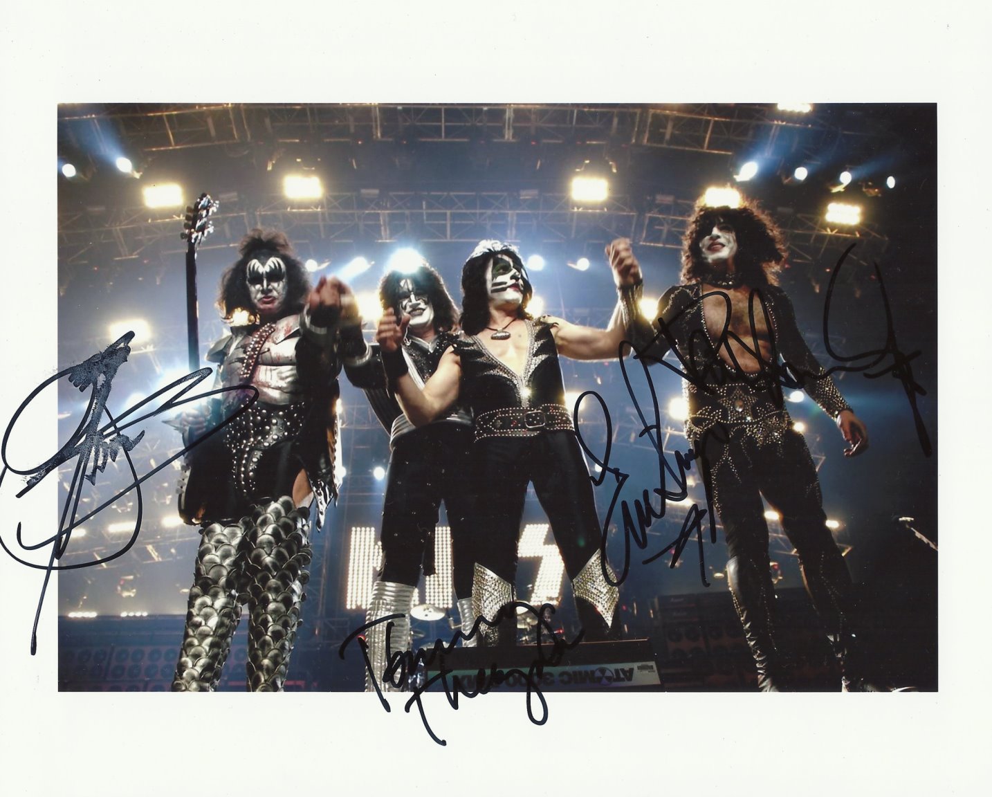 Kiss Band Full All Signed Autographed Photo Auto