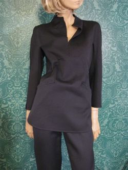 $2400 New CHADO RALPH RUCCI Navy Wool Jacket / Top 8