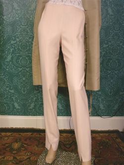 $4100 New CHADO RALPH RUCCI Light Pink Cashmere Pants 2