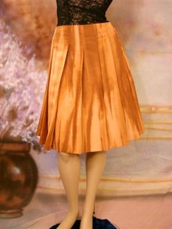 $2030 PRADA Terra Cotta Ombre Silk Pleated Skirt 44  10