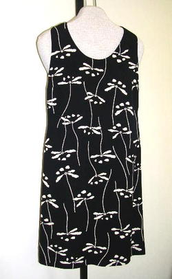 CHANEL BLACK BEIGE CC FLOWER SLEEVELESS DRESS 40 S NR