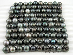 100 PCS Wholesale  10-12mm Real Tahitian Loose Pearls