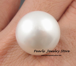 REAL Natural 18mm White South Sea  Loose Pearl