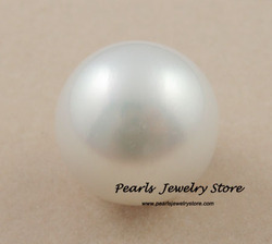 REAL Round Natural 18.2mm White South Sea Loose Pearl