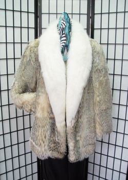 NEW TOP QUALITY BADGER & FOX FUR COAT MEN SZ 44
