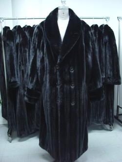 Brand New Black MINK Fur Coat MEN UP TO 3XL